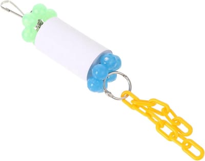 Vogel Speelgoed - Knaagspeelgoed Papegaai - Snavel Onderhoud - Hangend Ontwerp - 21 cm Lengte - Multicolor