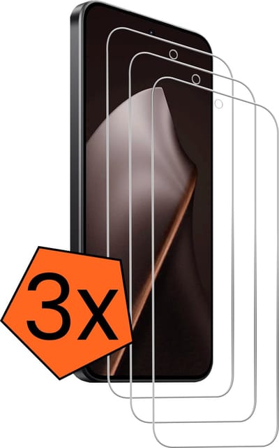 Screenprotector - 3 Stuks - Geschikt voor Xiaomi 15T - Extra Sterk - Gehard Glas - Beschermglas - Tempered Glass - Screen Protector