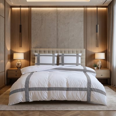 Dekbed-Discounter - Dreamhouse Dekbedovertrek 140 x 200/220 cm - Verkoelend Percale Katoen - Korte instopstrook - Wassen op 40 graden - Inclusief 1 kussensloop - Grijs
