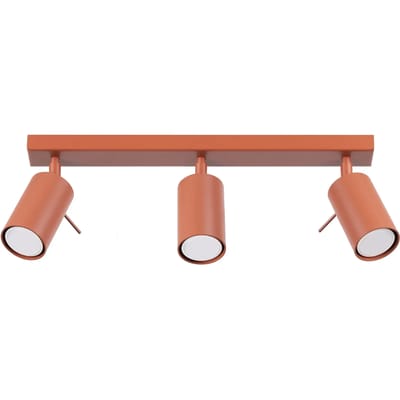Sollux Lighting Plafondlamp Ring - GU10 - rode oker - staal - 17x45x6cm