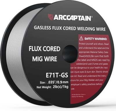 Gasloos MIG Lasdraad 0.35" 2Lbs - Hoogwaardige Carbon Staal