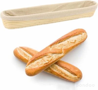 Bondoo rijsmand ovaal 44 cm - rijsmandje ovaal stokbrood - baguette