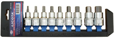 Set 9-delig, H4-H17, 1/2 inch, Chroom Vanadium