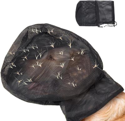 Field Guard Voor Honden - Beschermende Kap Voor Hondenhoofden - Ademend Verstelbaar Muilkorven Net Hoofdmasker Voor Wandelen En Outdoor Avonturen