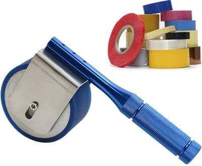 Test Roller - Rolwiel Adhesie - Tape Kwaliteitscontrole - Roestvrij Staal PU - 2 KG - Zwart
