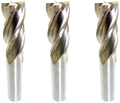 CNC-frees 8 mm - 4-groef HSS frezen set van 3 stuks