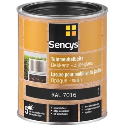 Sencys Buitenbeits Tuinmeubelbeits - Antracietgrijs - 750ml