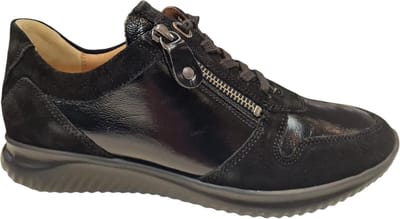 Hartjes 162.1128 Sneakers - Leer - Dames - Zwart - Maat 38,5