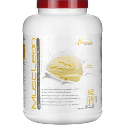 Musclelean, magere spiermassa opbouw, vanille milkshake, 5 pond