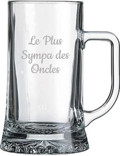 Bierpul gegraveerd - 50cl - Le Plus Sympa des Oncles