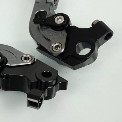 Levier frein embrayage pour moto KTM 690 Duke 2014 à 2017 alu gris / noir Neuf