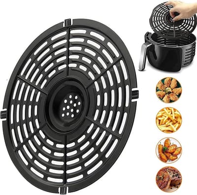 Reserveer Bakplaat voor Airfryer, Vervangende Bakplaat voor Grill, Antiaanbaklaag, 20 cm, Geschikt voor Verschillende Airfryers en Grills