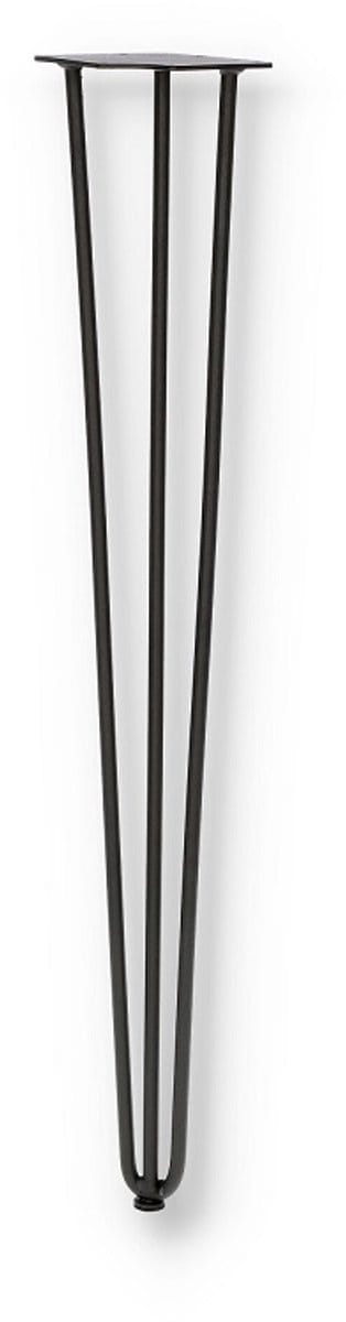 SEART GROUP Hairpin Serie - Zwart Metalen Meubelpoot - 73 cm - Drievoudig Ontwerp