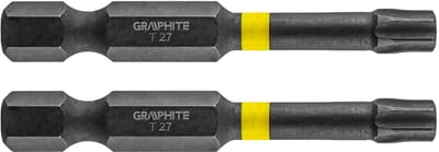 Graphite - TX27 Impact Bit - 50mm - Hoge Elasticiteit - S2 Staal