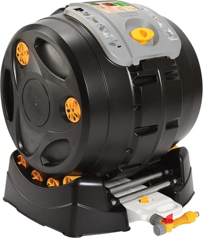 - Roterende Easymix 2-in-1 composter met 100 liter inhoud, composteert 3x sneller dan conventionele compostbakken - inclusief opvangbak voor compostsap [4001]