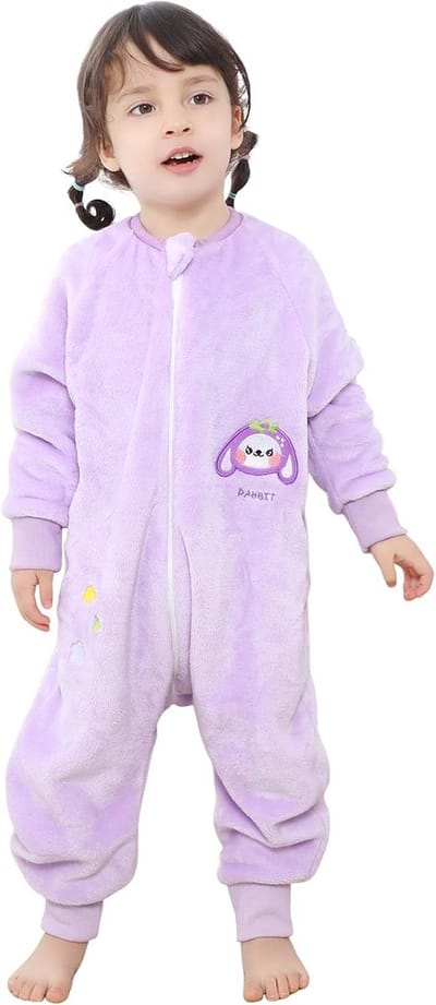 Slaapzak met voeten - Sluimerzak overall - Warme nachten - Met mouwen - 1-6 jaar - Blauw