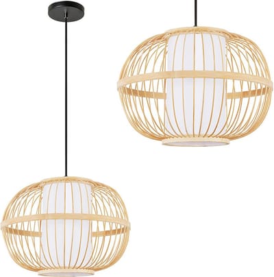 Toolight App1631-1Cp Hanglamp Beige 30X30X20,5Cm