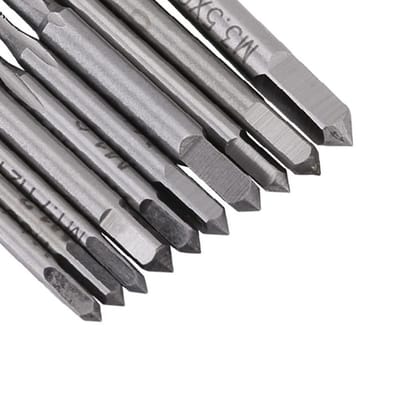 Dailygoods- Schroefdraadboor Set - 10 Stuks - HSS Metrisch - M1 tot M3.5 - Duurzaam - Hoge Slijt- en Hittebestendigheid - Lange Levensduur - Schroefdraadset