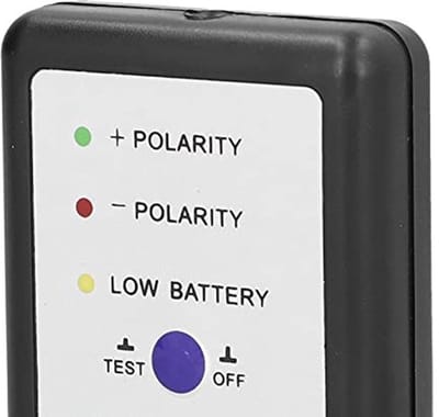 Fasetester Audio Luidspreker Hoorn Polariteit Fasemeter voor Auto, Universele Toepassing, Lithiumbatterij, Model 6F22 (batterijen Niet inbegrepen)