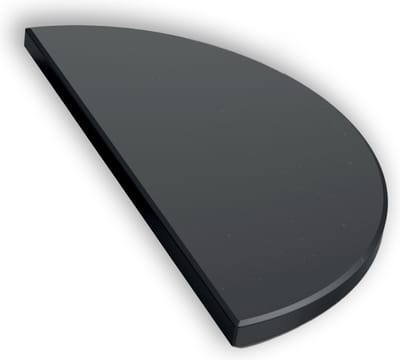The Bastard Half Moon Stone Black Large (1 pcs) - halve maan plate setter-heat deflector