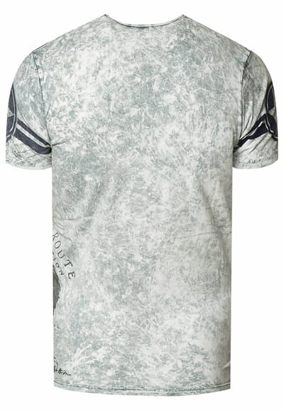 T-shirt met knoopjes aan de zijkant en een logo-print