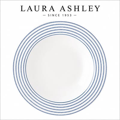 Laura Ashley Blueprint Collectables Diepe Borden - Ø 22cm - Candy Stripe - Kerstservies