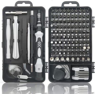 Precisie schroevendraaierset 115-in-1 voor reparatie - Magnetische driverkit en draagbare tas
