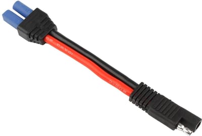 Allecto - Verlengkabel EC5 naar SAE - Zonne-energie - Motorfiets Auto - 10 AWG - Batterij - Geschikt voor Solar Panel - Zwart Model