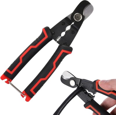 Dailygoody - Multifunctionele Tang - 170mm Kabelsnijder en Draadstripper - Roestvrij Staal - Perfect voor Elektriciens - Veelzijdig Gereedschap - Comp