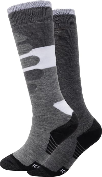 ICEPEAK ILSENBURG Skisok 2-pack Junior-Lead Grey-34/35