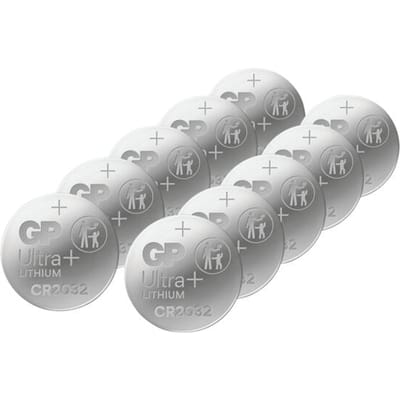 GP Knoopcel CR2032 3 V 10 stuk(s) 240 mAh Li-MnO2 GP Ultra Plus Batterie Lithium Knopfzelle CR2032 10 Stück