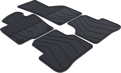 Rubber Automatten geschikt voor Volkswagen Passat B6 - 2005-2010 - 4-delig - Uitvoering: Coupé / Sedan / Variant
