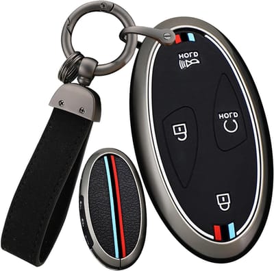 Beschermende Sleutelcase voor Hyundai Kona SX2 en Ioniq 6 - Metaal, Sleutelhanger, Accessoires, Geschikt voor 5 Sleutels, Duurzaam en Stijlvol