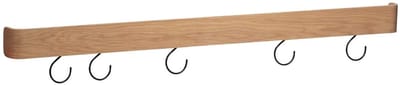 Protopia Dan-Form wandplank met haken 9 haken fineer eik.