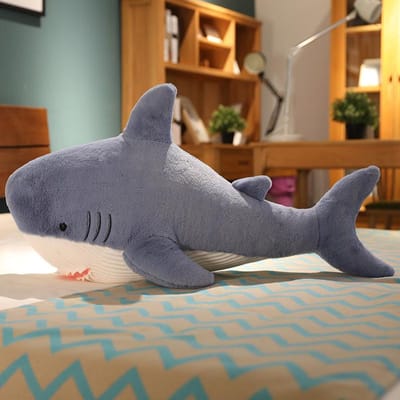 Nieuwe Leuke Grote Witte Haai Poppen Oceaan Serie Haai Kussen Poppen Kinderen Pluche Speelgoed Poppen Meisjes 90Cm