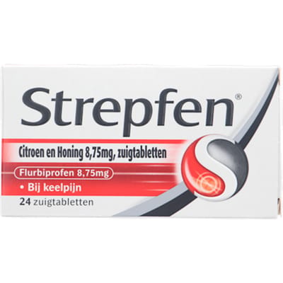 Strepfen Citroen & Honing - 1 x 24 zuigtabletten