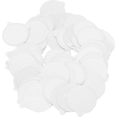 100 Pièces Couvercles Sceaux en Feuille d'Aluminium 37mm Résistants à la Chaleur Autocollants pour Capsules de Café Couvercles Sceaux Capsules pour Remplacement white