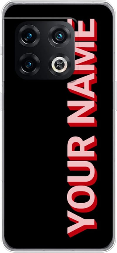 Gepersonaliseerd - Case Company® - Hoesje geschikt voor OnePlus 10 Pro hoesje - Namecase - Soft Cover Telefoonhoesje - Bescherming aan alle Kanten en Schermrand
