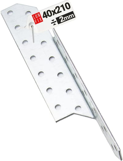 LUN FIX - Sparrenpfettenanker - Verzinkt - 40x210mm - Schwerlast-Winkelverbinder - Balkenverbinder