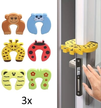 Deurstoppers Dier I Baby En Kind Deurbeschermers I Deurbescherming I Foam / Schuim I Dieren Deurstopper I 3 Stuks