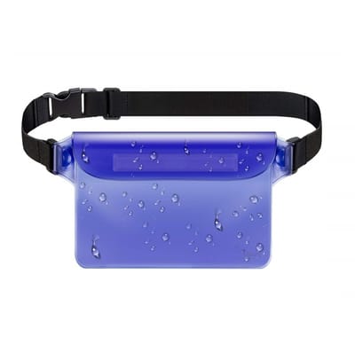 Verstelbare waterdichte heuptas / mobiele tas Blauw