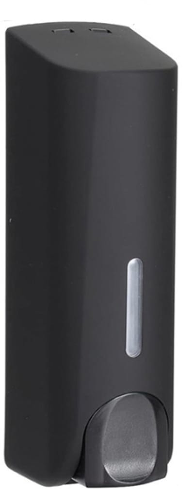 VHV - Zeepdispenser - Wand Zeeppompje 350 ml Mat Zwart - Navulbare Dispenser voor Douche, Keuken en Badkamer