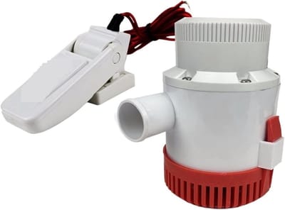 Elektrische Waterpomp - Dompelpomp Boot - Water Afvoeren - Hoge Doorstroming - 3700 GPH - Zwart