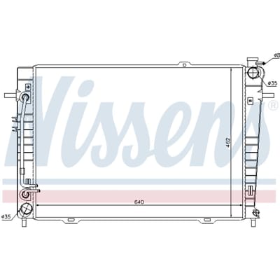 Radiator, motorkoeling NISSENS 67486