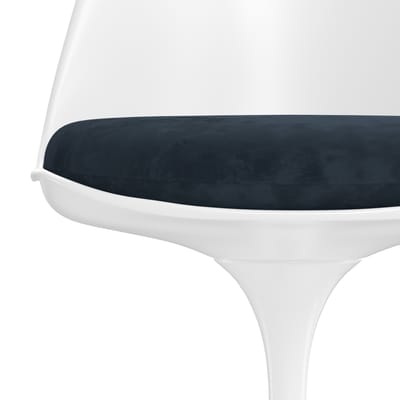 Knoll International - Saarinen Tulip Stoel - Eva 170 - notte - wit - blauw
