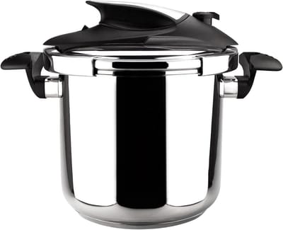 Snelkookpan - Druppan - Sneller Koken - 5 Veiligheidssystemen - 6 Liter - Metallic