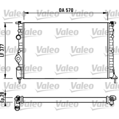 Radiator, motorkoeling VALEO 731379