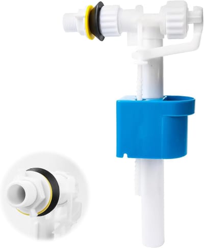 Spoelbak Vulventiel - Reservekraan Toilet - Water Besparen - Geruisloze Werking - G1/2 Inch - Wit