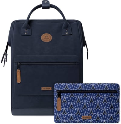 CABAIA - Rugzak Adventurer Large 23L Zurich, Computercompartiment 15", Levenslange garantie, Brede opening - Blauw