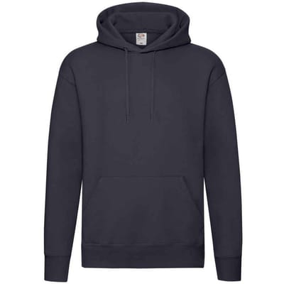 Fruit of the Loom Heren Premium Hoodie (Deep Navy)